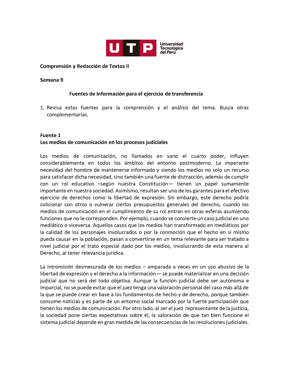 Semana+9+-+Fuentes+de+informaci%C3%B3n - Comprensión Y Redacción De ...