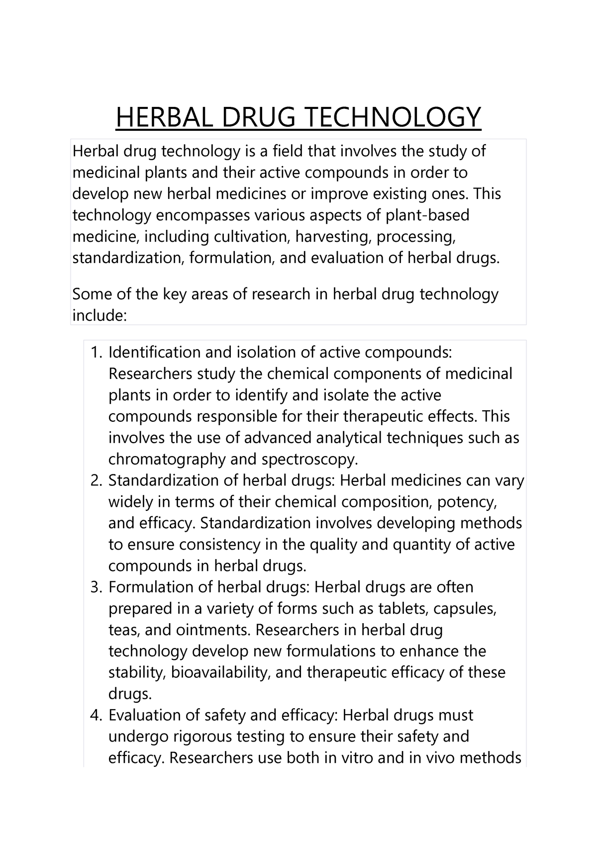 case study of neem in herbal drug technology