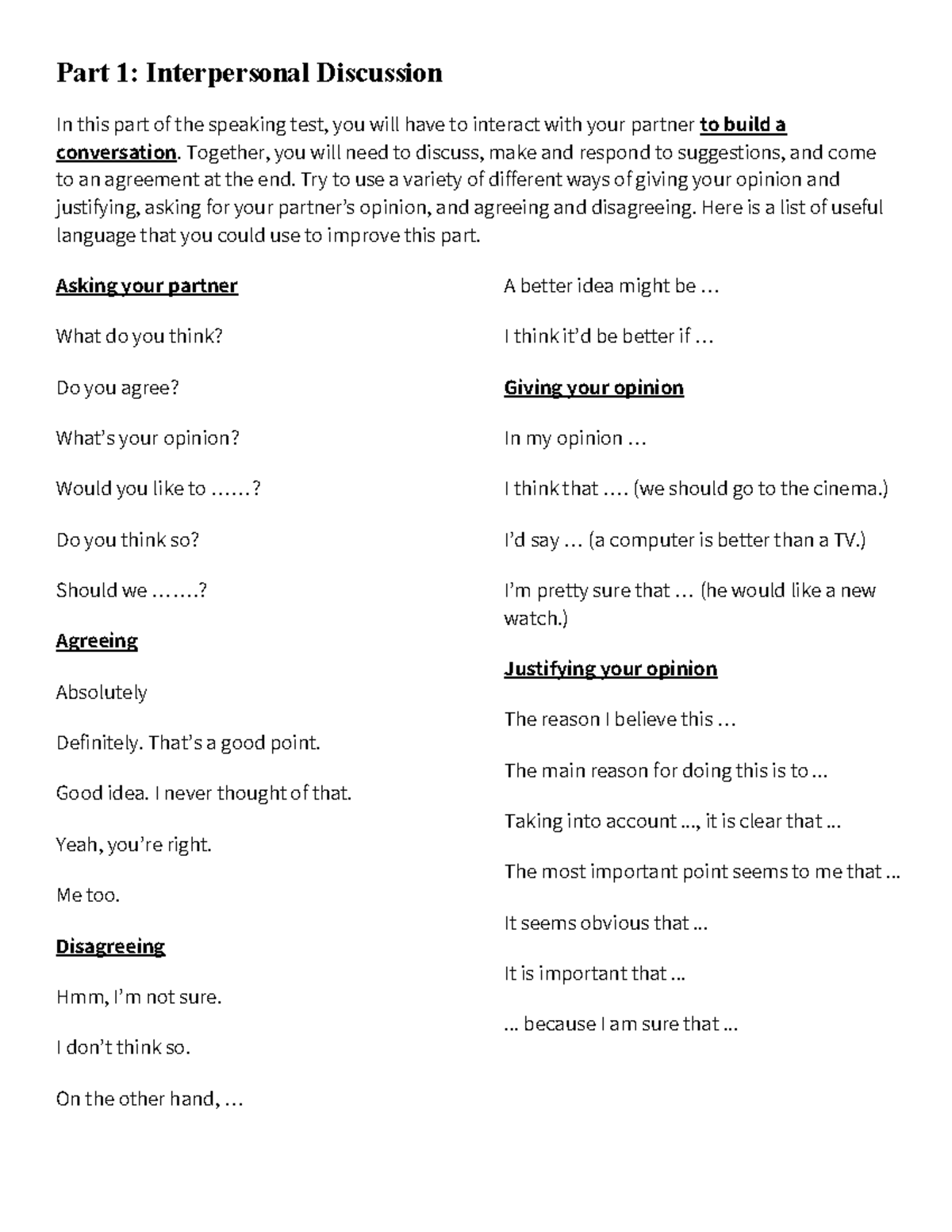 Unit 8 Presentational Class 1.1 Useful Language and Expressions1