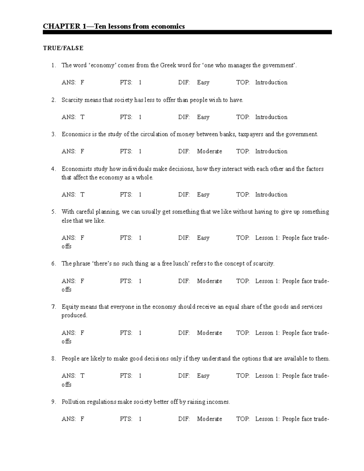 01 eco6e ev edms MCQ Practice Questions CHAPTER lessons from