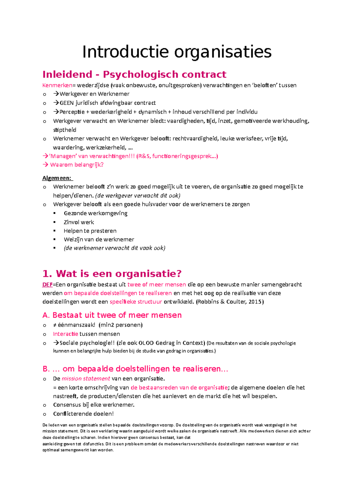 1. Introductie Organisaties - Introductie Organisaties Inleidend ...