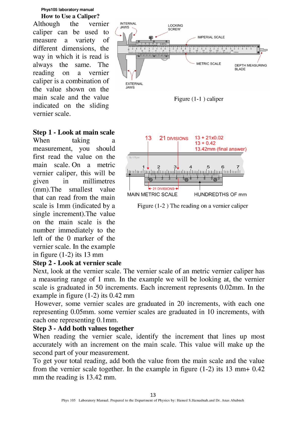 General Physics Laboratory 1Mechanicsphys 105-14 - Phys105 laboratory ...