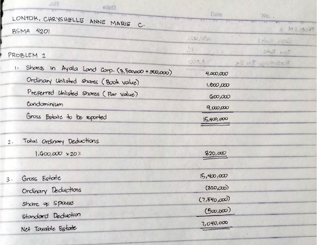 business planning taxation notes