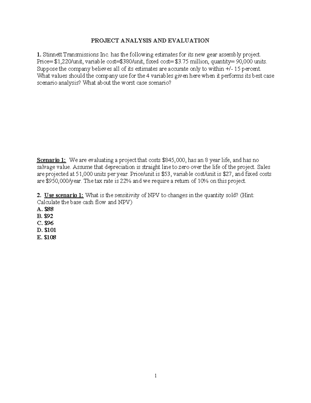 6-Project Analysis and Evaluation - PROJECT ANALYSIS AND EVALUATION ...