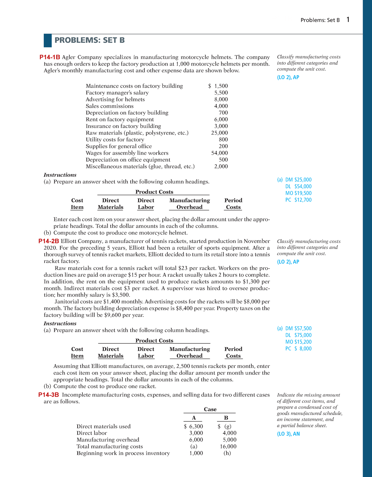 Ch14 Problem Set B Finman 3e - Problems: Set B 1 PROBLEMS: SET B P1-1B ...