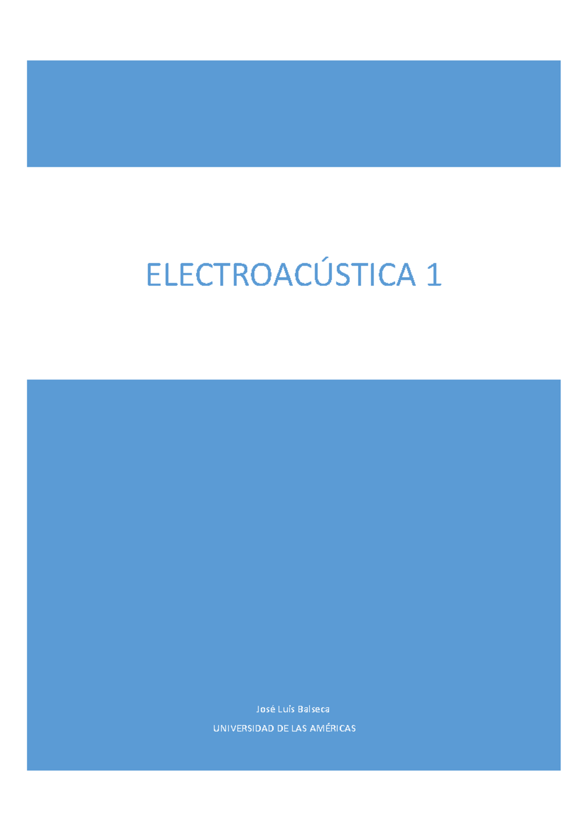 Efecto Larsen 1 Luis Balseca UNIVERSIDAD DE LAS Contenido 1) 2) Studocu