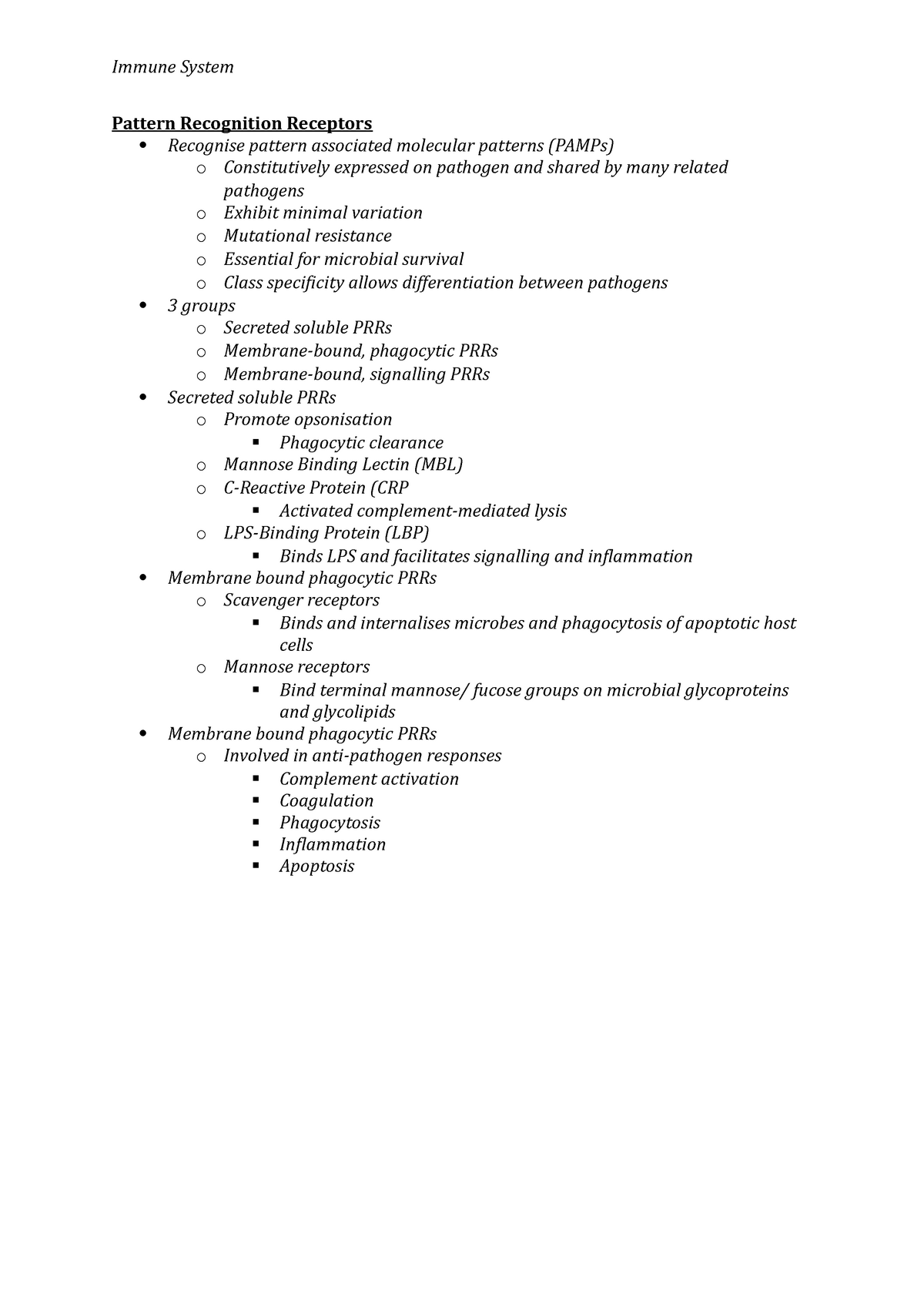 pattern-recognition-receptors-lecture-notes-immune-system-pattern