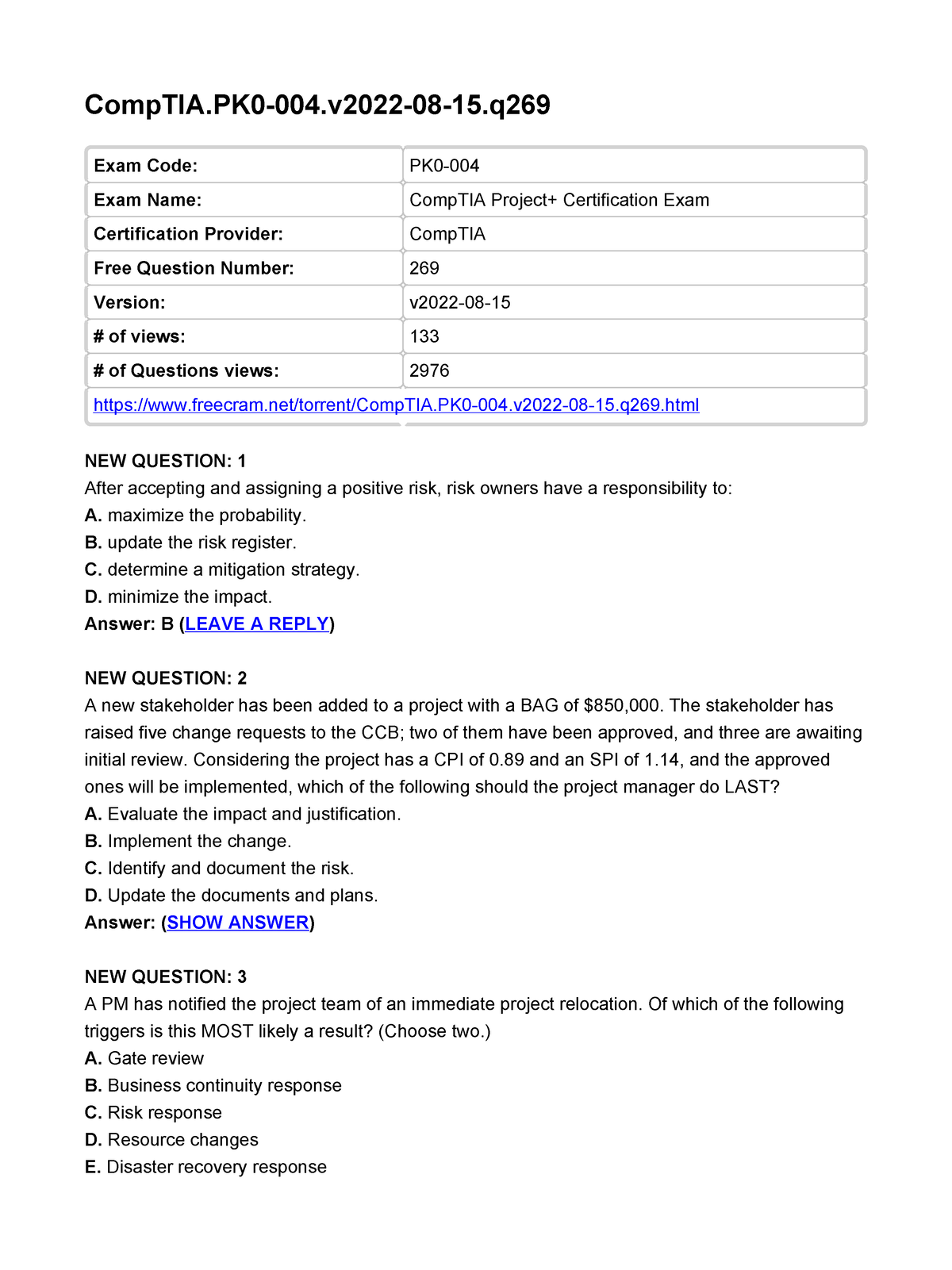 Valid PK0-004 Exam Tutorial