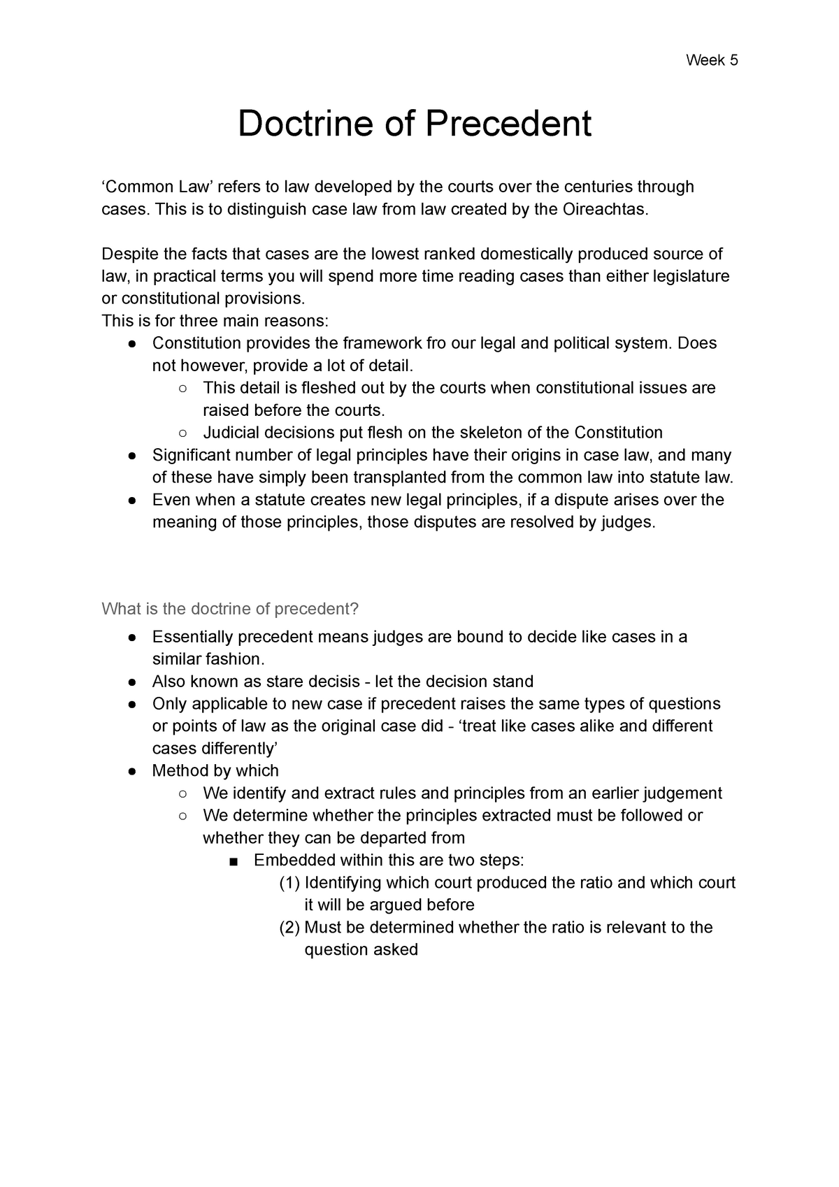 Doctrine Of Precedent - Doctrine Of Precedent ‘Common Law’ Refers To ...