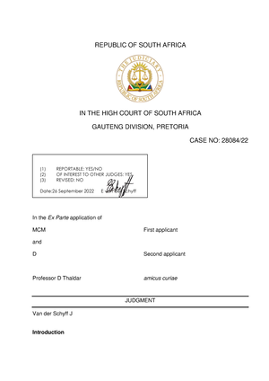 Bwanya v Master of the High Court, Cape Town and Others (CCT 241 20 ...