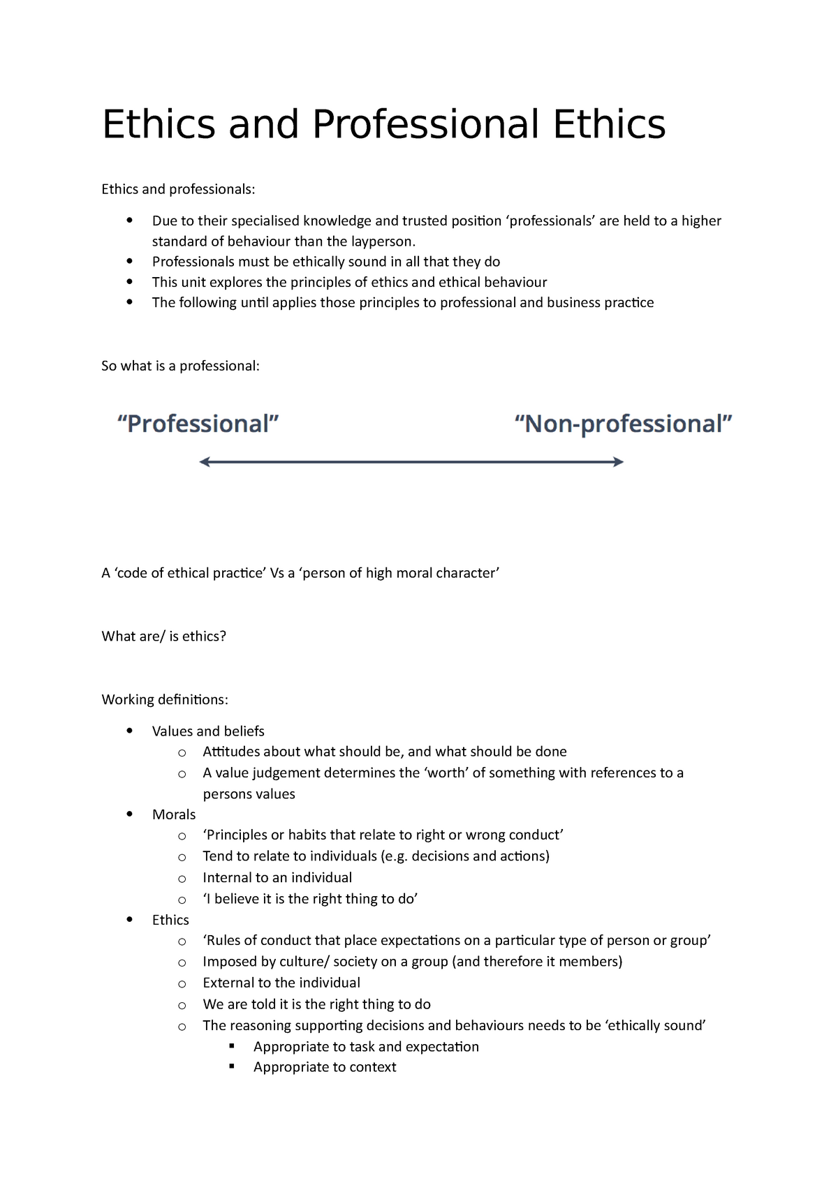 professionalism and ethics essay grade 11 memorandum
