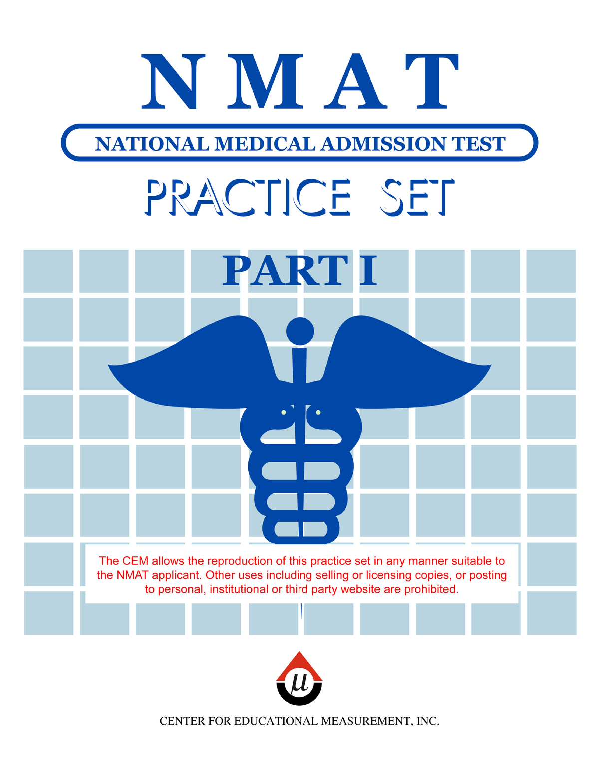 NMAT Practice Set 2014 NMAT GENERAL DIRECTIONS Part I of the
