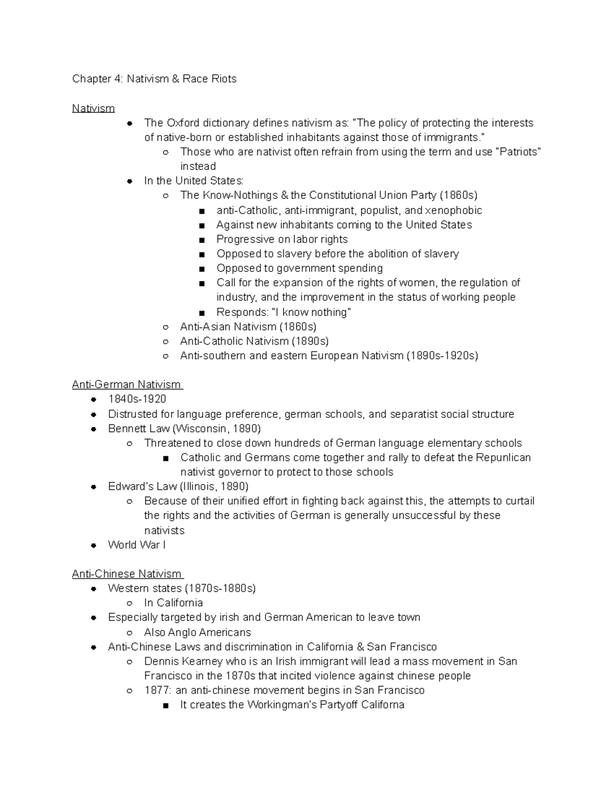 Nativism Apush - c16g2zm
