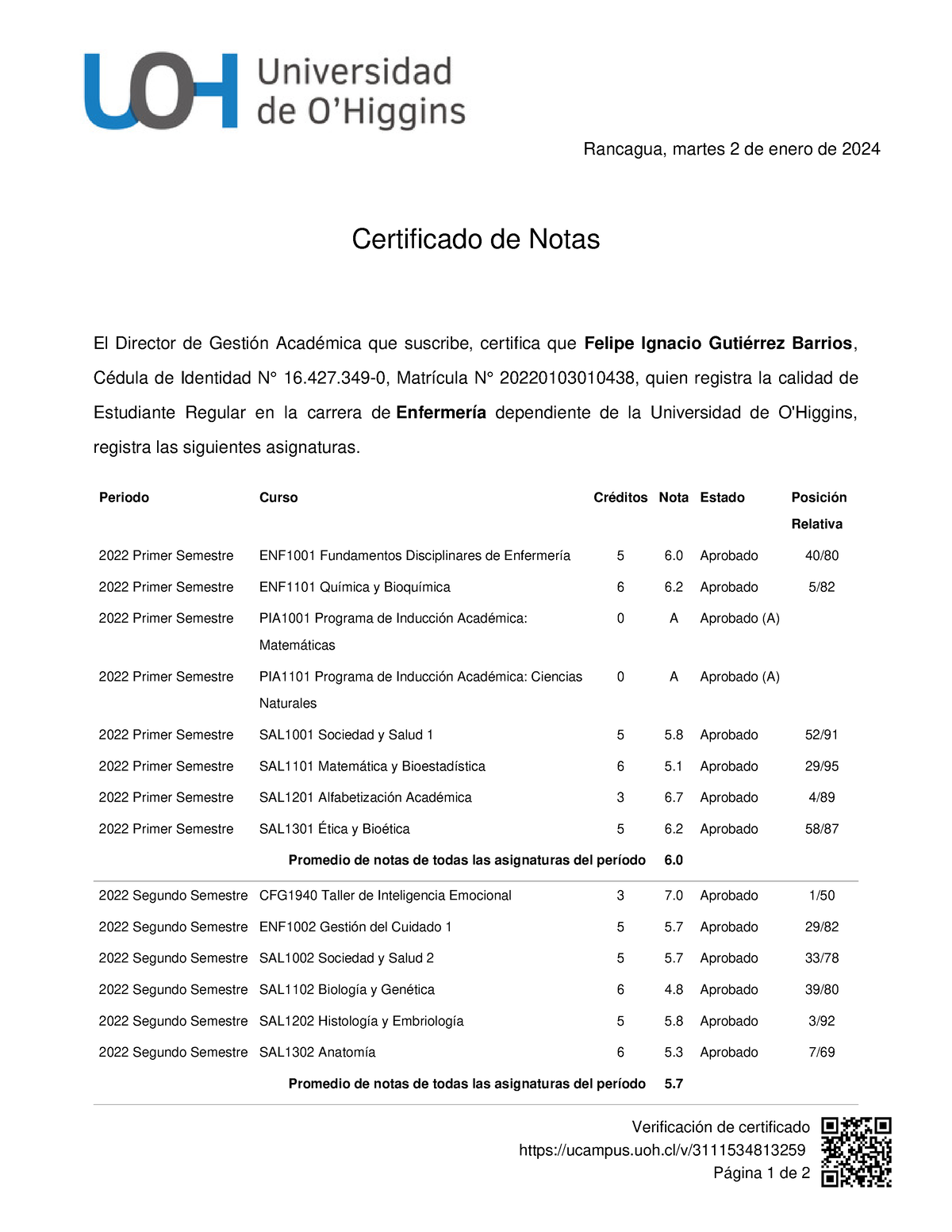 3111534813259 Apuntes de la UTA Rancagua, martes 2 de enero de 2024