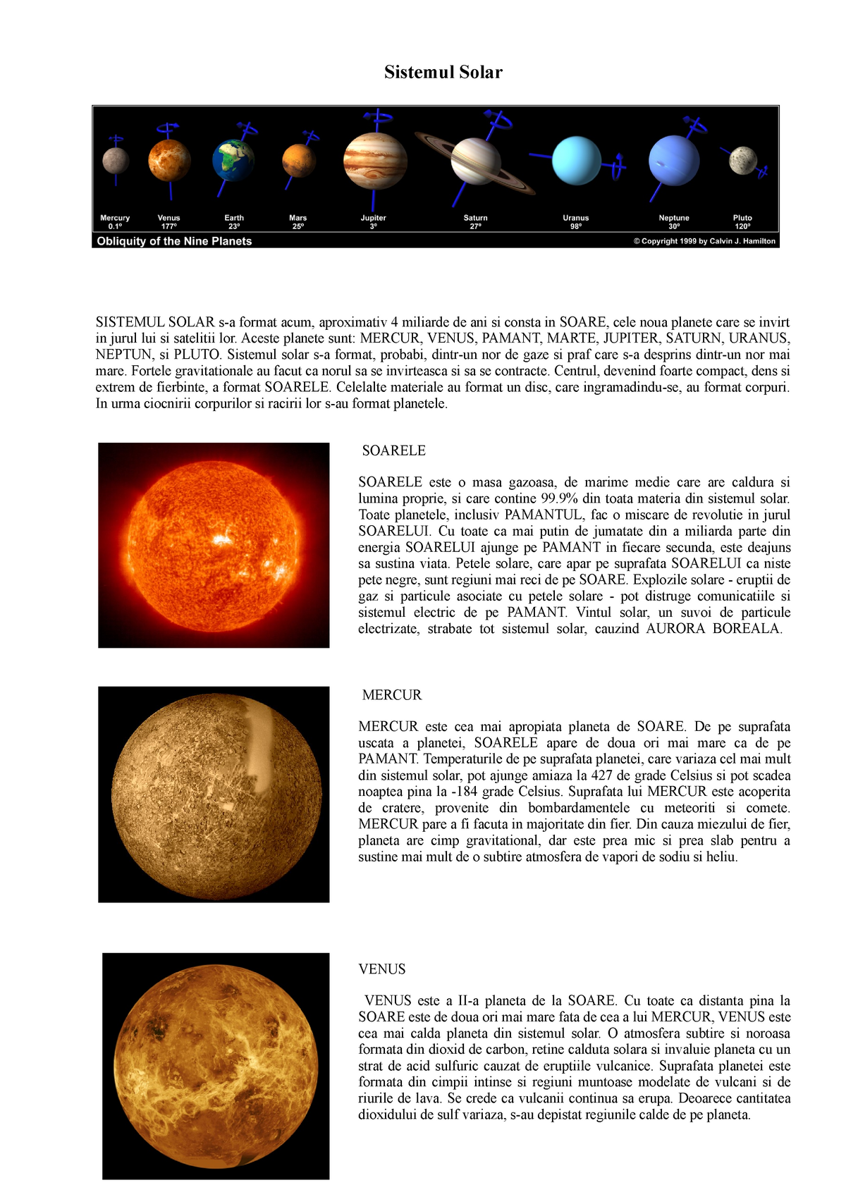 Sistemul Solar simple notiuni introductive - Sistemul Solar ...