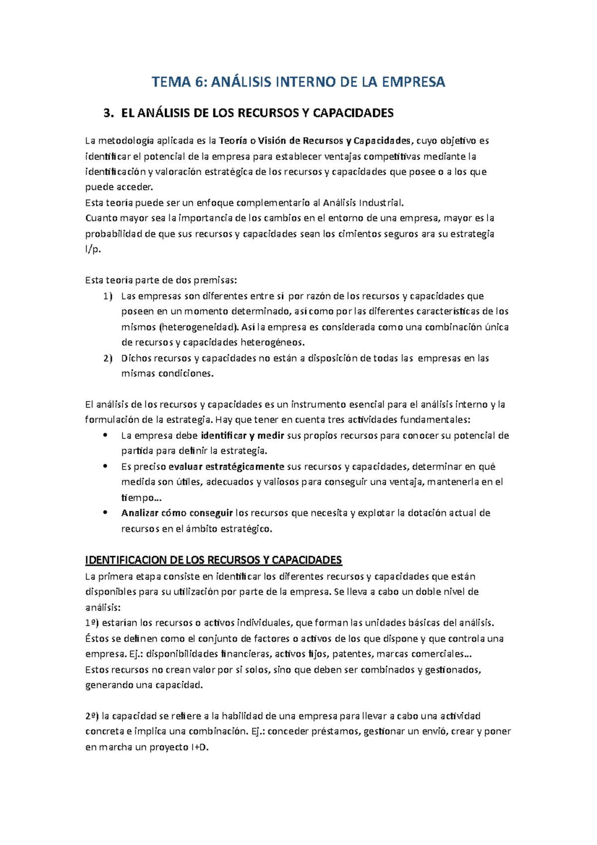 Tema 6 Parte 2 Apuntes Tema 6 AnÁlisis Interno De La Empresa 3