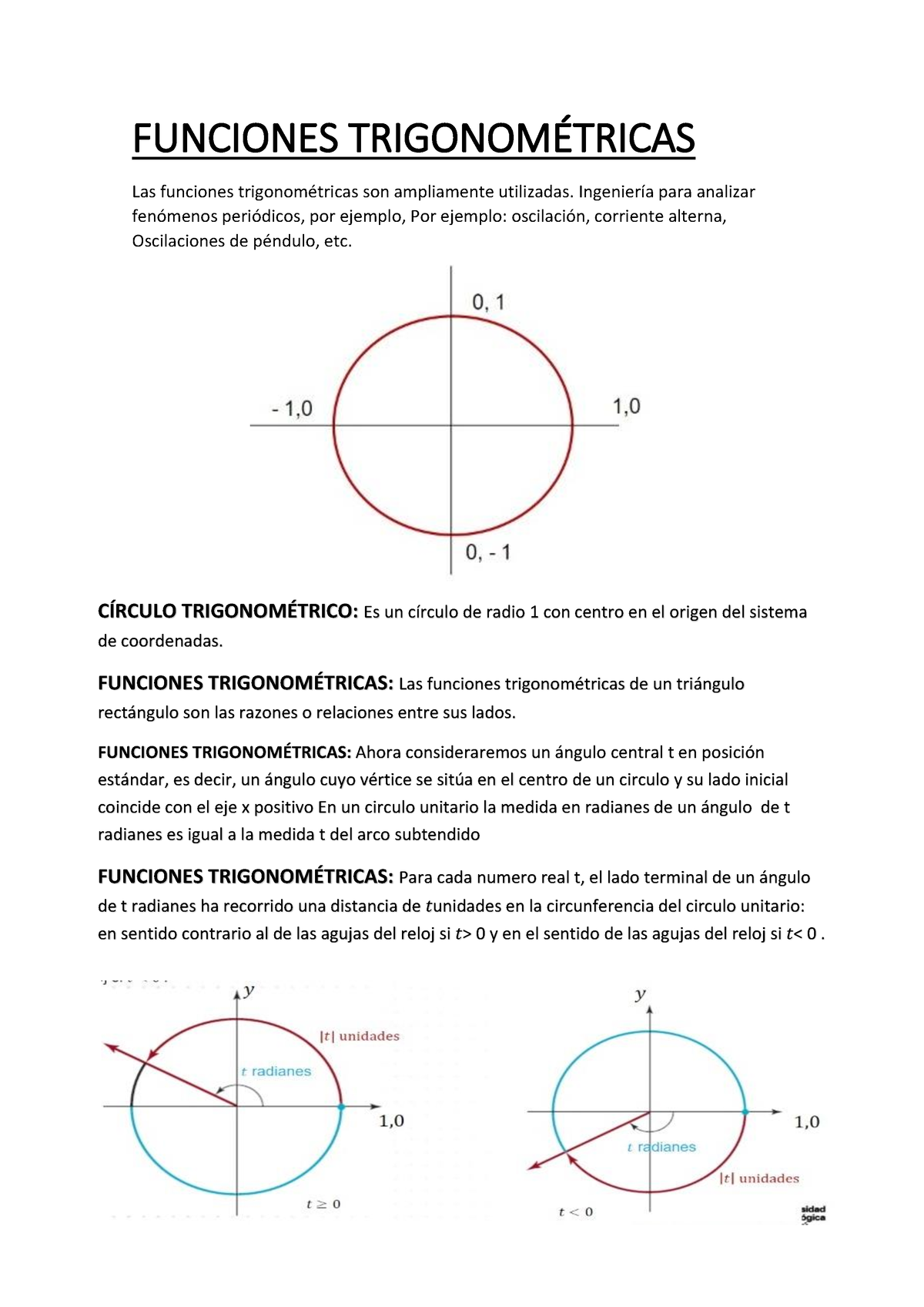 Funciones Trigonométricas - FUNCIONES TRIGONOM.. Las Funciones ...