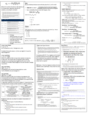 6203 Notes For Midterm - Important Things To Know For MGT 6203: Read In ...