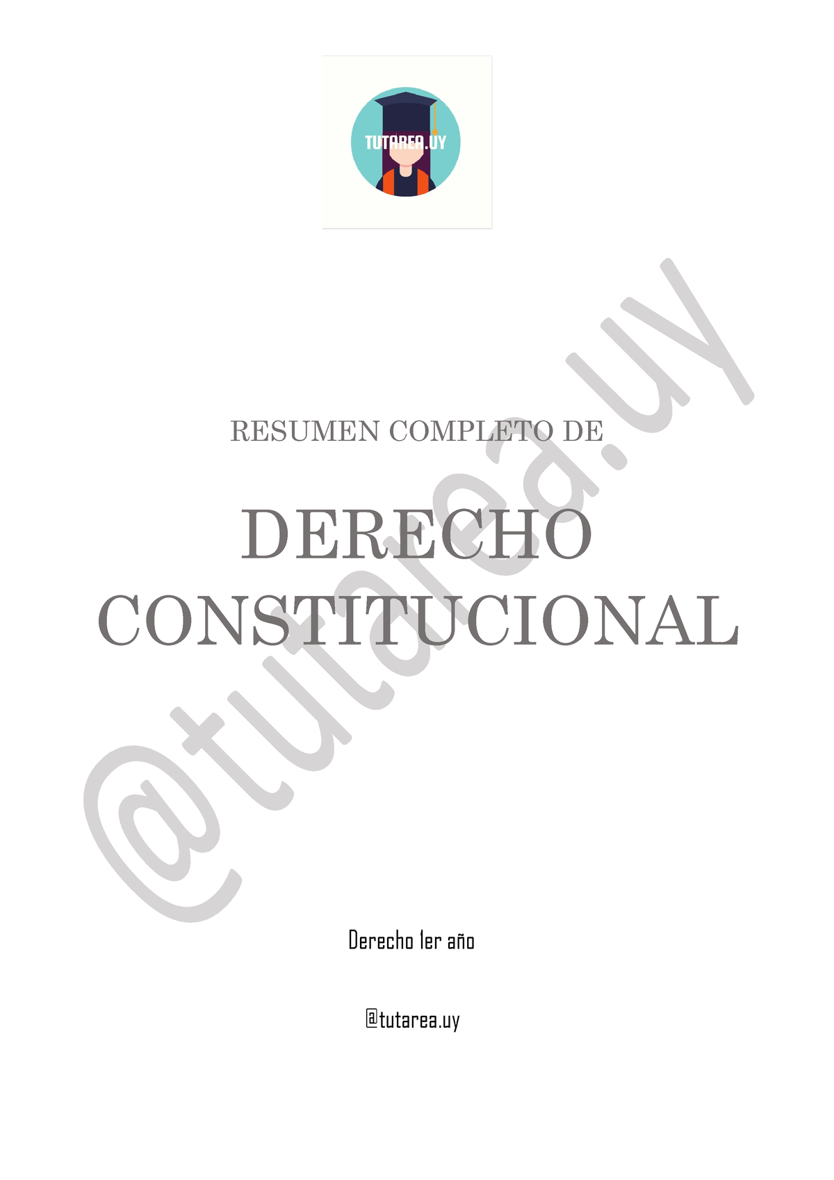 Resumen Constitucional - RESUMEN COMPLETO DE DERECHO CONSTITUCIONAL ...