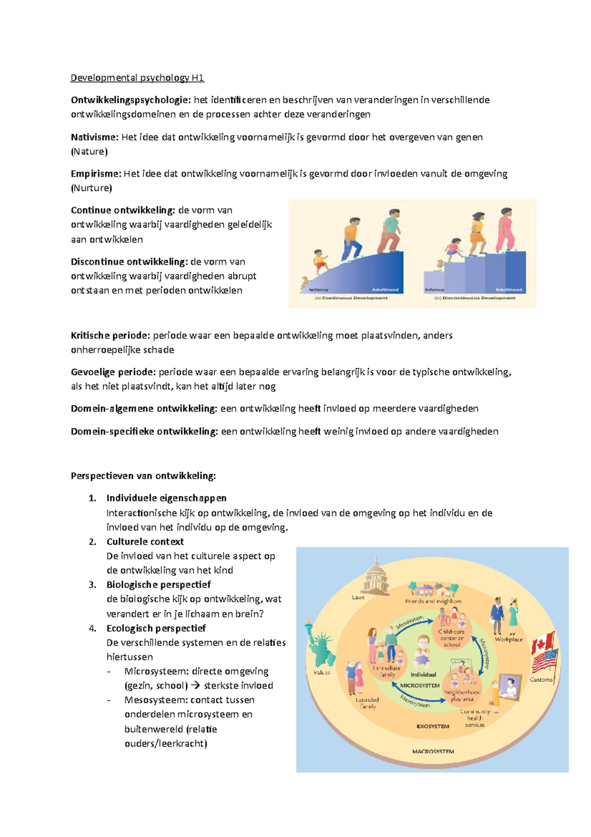 Developmental Psychology H1 - Developmental Psychology H ...