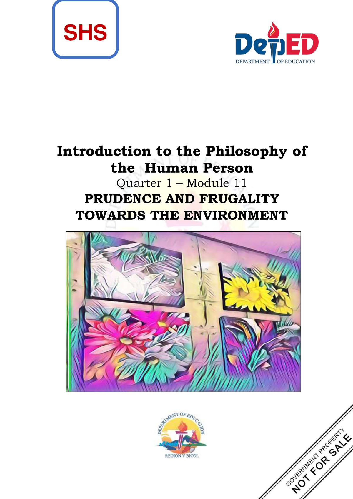 Philo Q1 M11 Modules Introduction To The Philosophy Of The Human Person Quarter 1 Module 9440