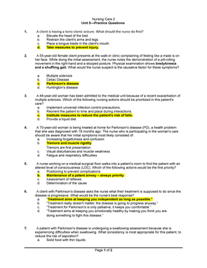 NCP Case Scenario V - Nursing Care assignment - Case Study NURS Your ...