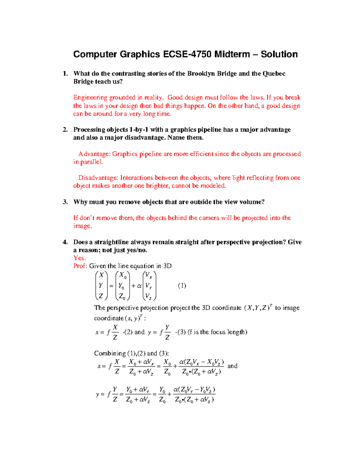 ECSE4750Midterm Soln F 08 - Computer Graphics ECSE-4750 Midterm ...