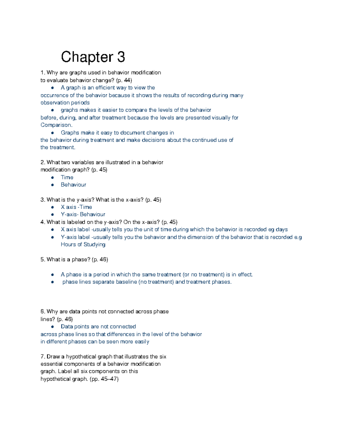 PSYC 2440 Behaviour Modifications Chapter 3 Practice Test - Chapter 3 ...