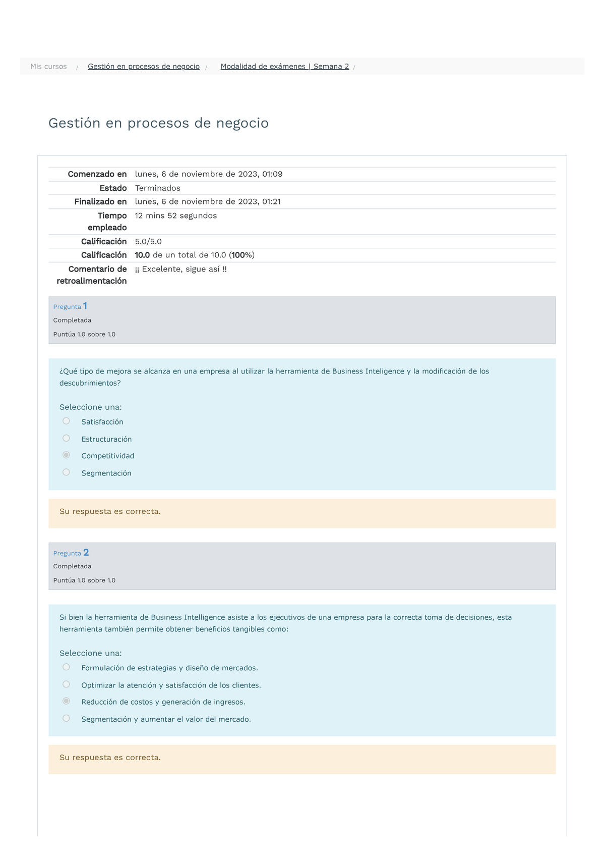 Modalidad De Exámenes Semana 2 Gestion En Procesos De Negocios ...