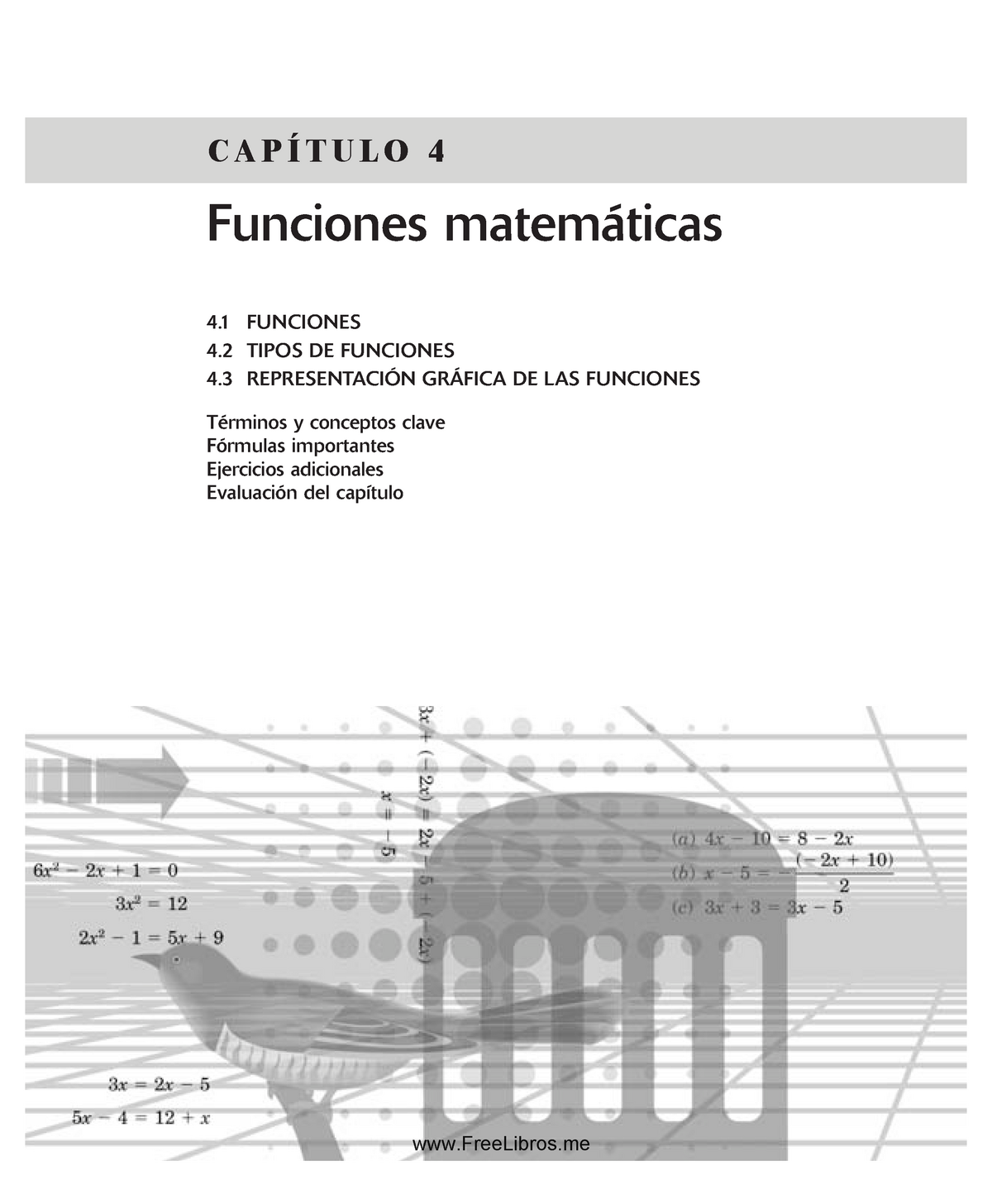 Funciones Matematicas, Capitulo 4 - Funciones Matemáticas 4 FUNCIONES 4 ...