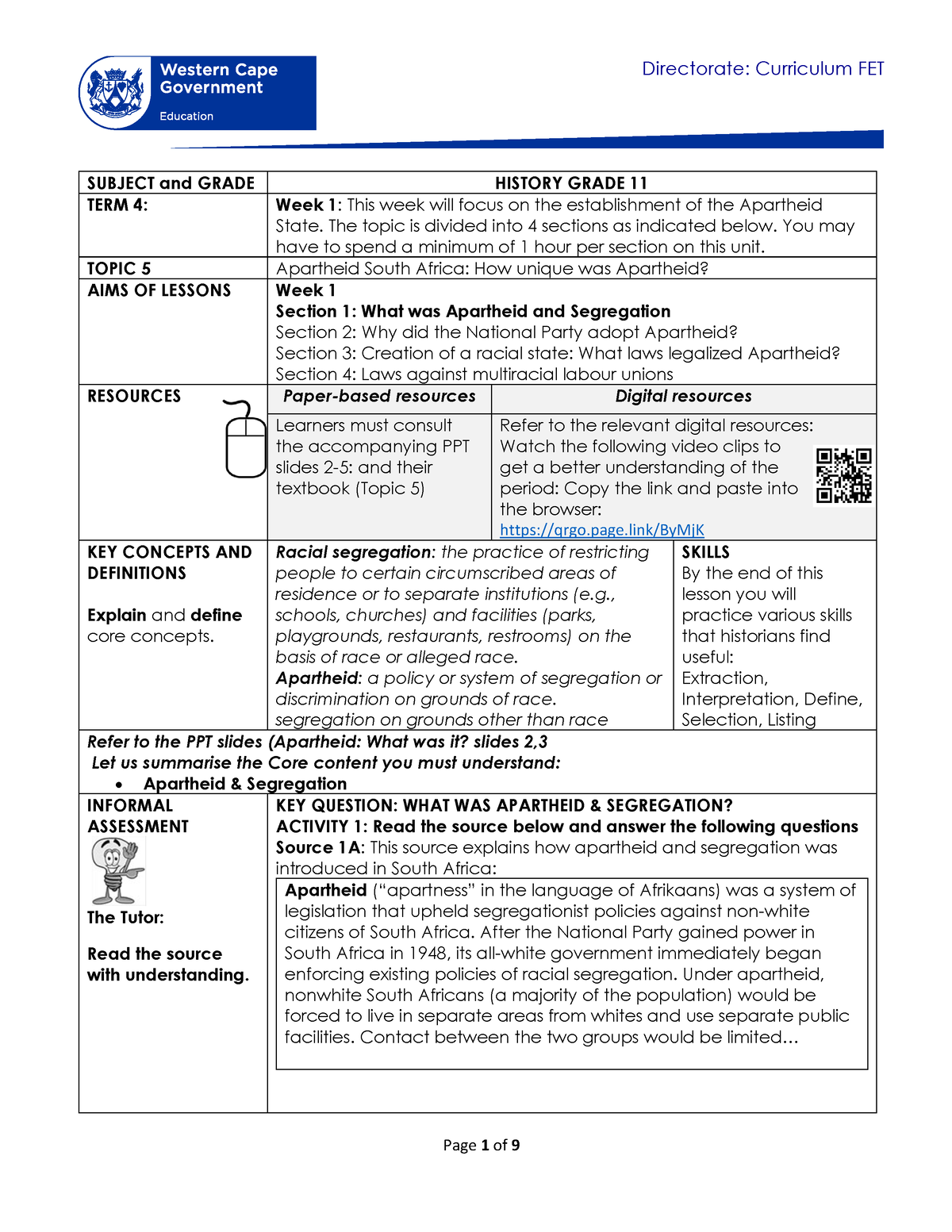 history essay grade 11 term 4