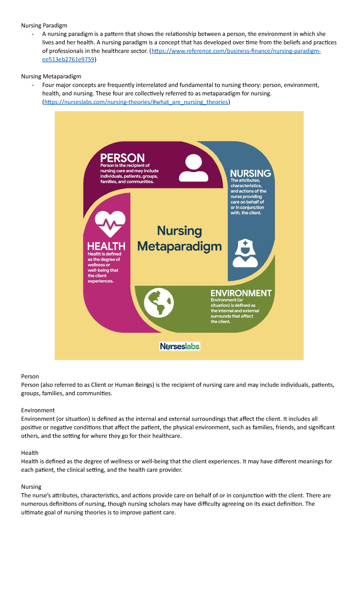 Nursing-Paradigm - theoretical foundation of nursing nursing paradigm ...