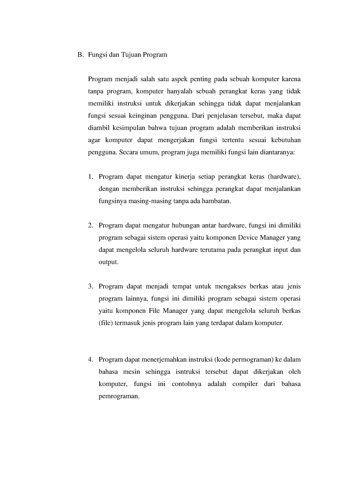 Bab 8 Bahasa Pemrograman-3 - B. Fungsi Dan Tujuan Program Program ...