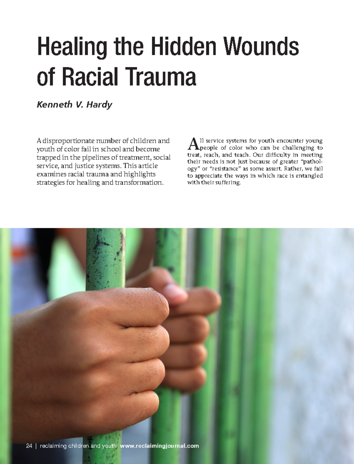 Healing the Hidden Wounds of Racism - A disproportionate number of ...