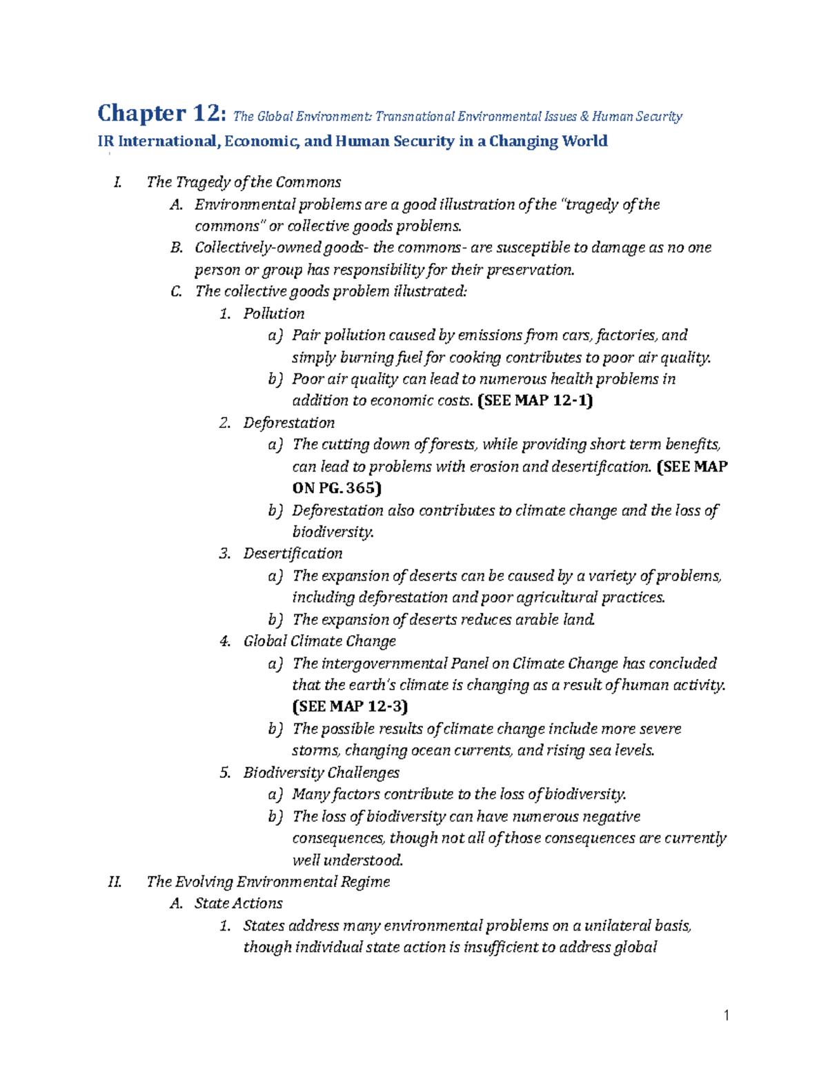 chapter 12 critical thinking environmental science