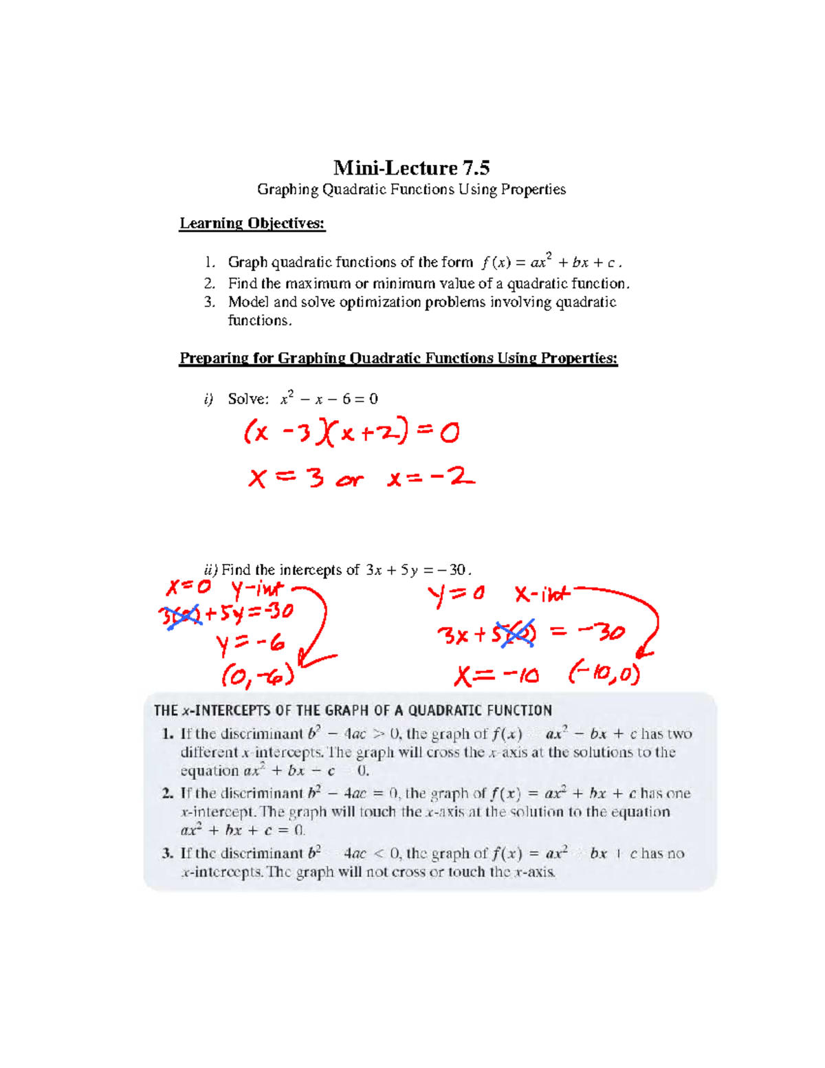 7-5c - will help you in math and help you critically - Mini-Lecture 7 ...