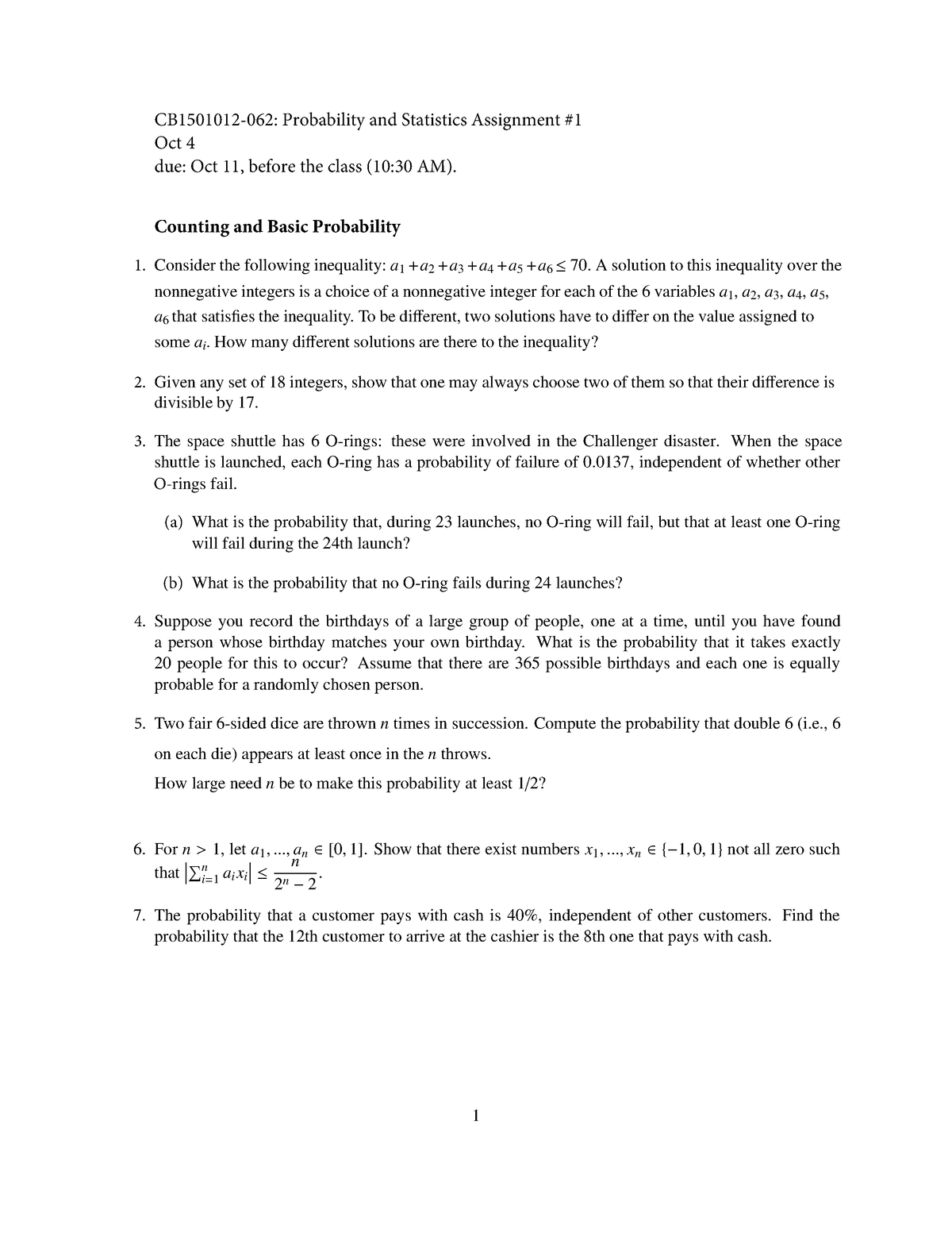 CB1501012-062 HW1 - Homework Assignment - CB1501012-062: Probability ...