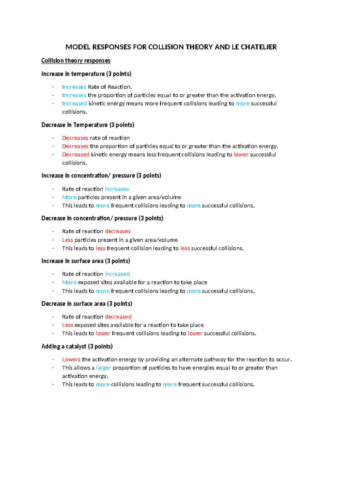 Model responses for ROR and Equil - MODEL RESPONSES FOR COLLISION ...