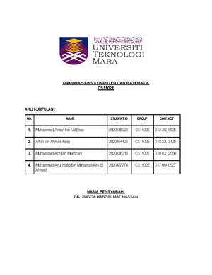 fundamental of computer problem solving uitm