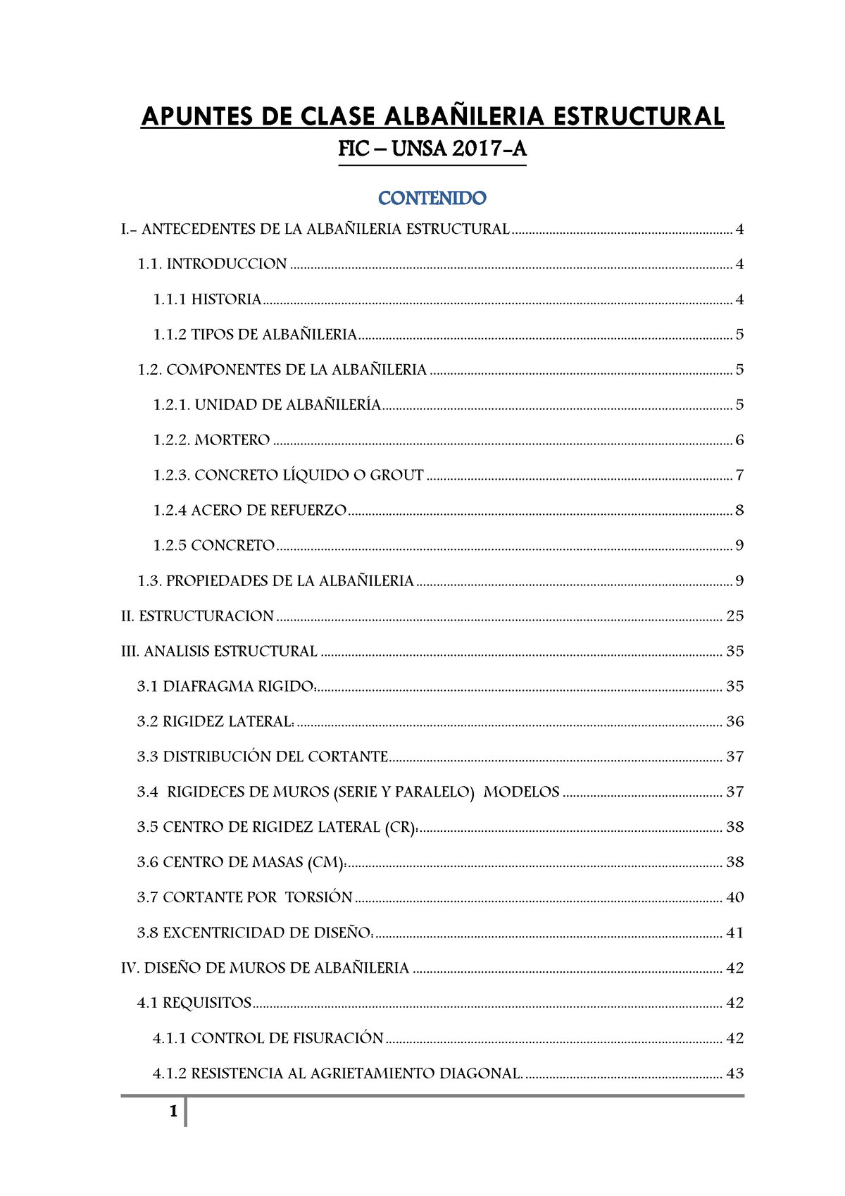 Apuntes DE Clase Albanileria Estructural - APUNTES DE CLASE ALBAÑILERIA ...