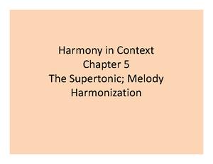 Chapter 4 - Harmony in Context Chapter 4 Triads in First Inversion ...