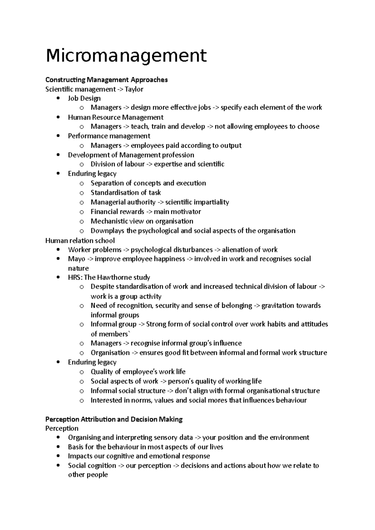 Organisational culture lecture notes 1 -12 - MGMT20001 - Unimelb - Studocu