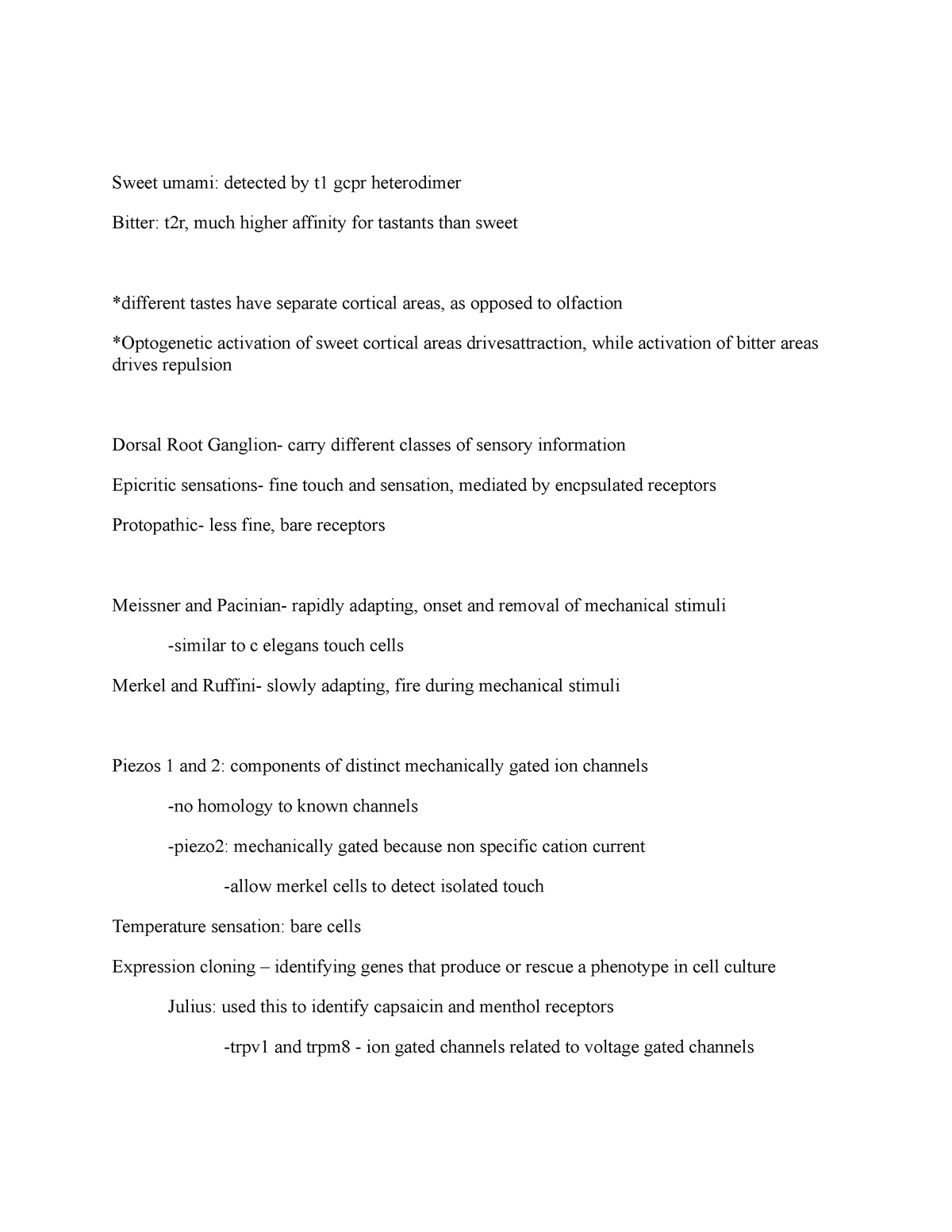 types-of-touch-cells-taste-expression-cloning-sweet-umami-detected