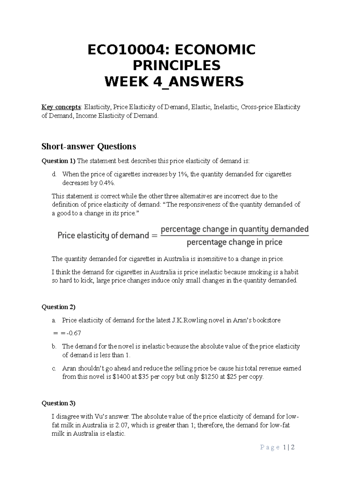 Week 4 Answers - This Is The Answer To Week 4 Homework. Hope This Help ...