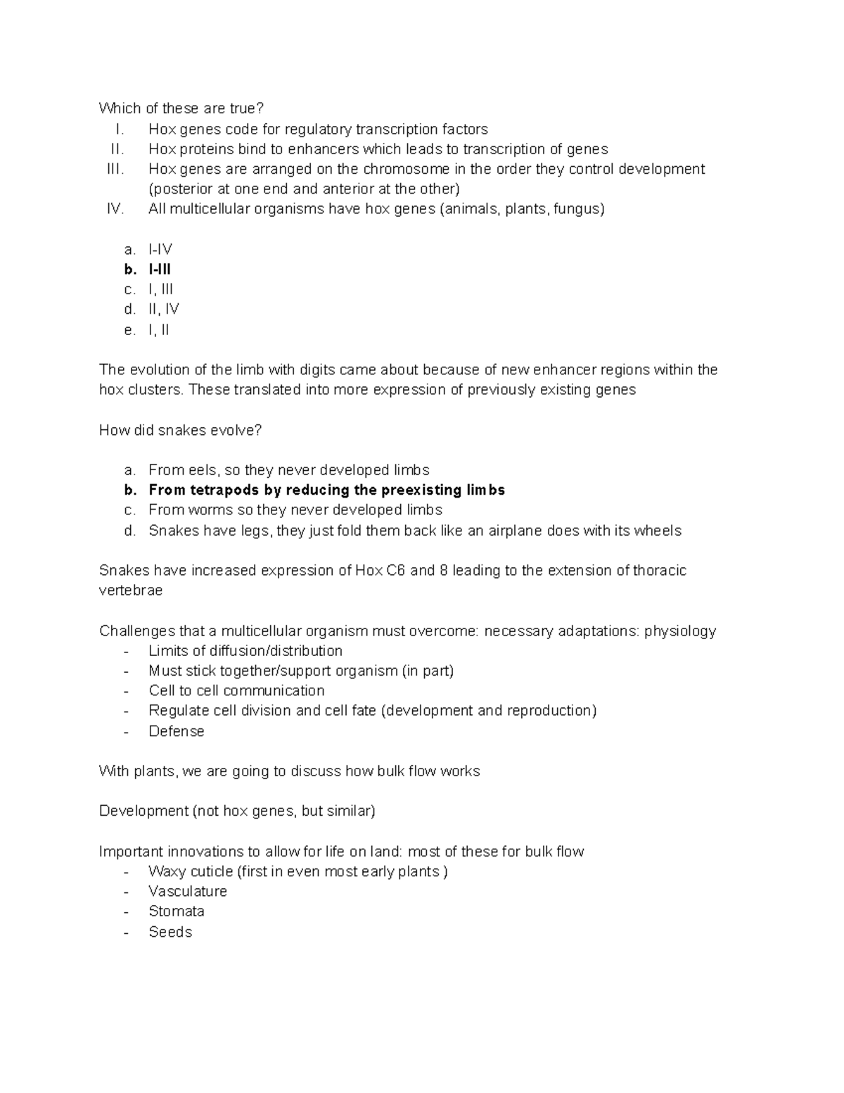 13 - professor: caleb rounds class: bio152 practice from lecture 13 and ...