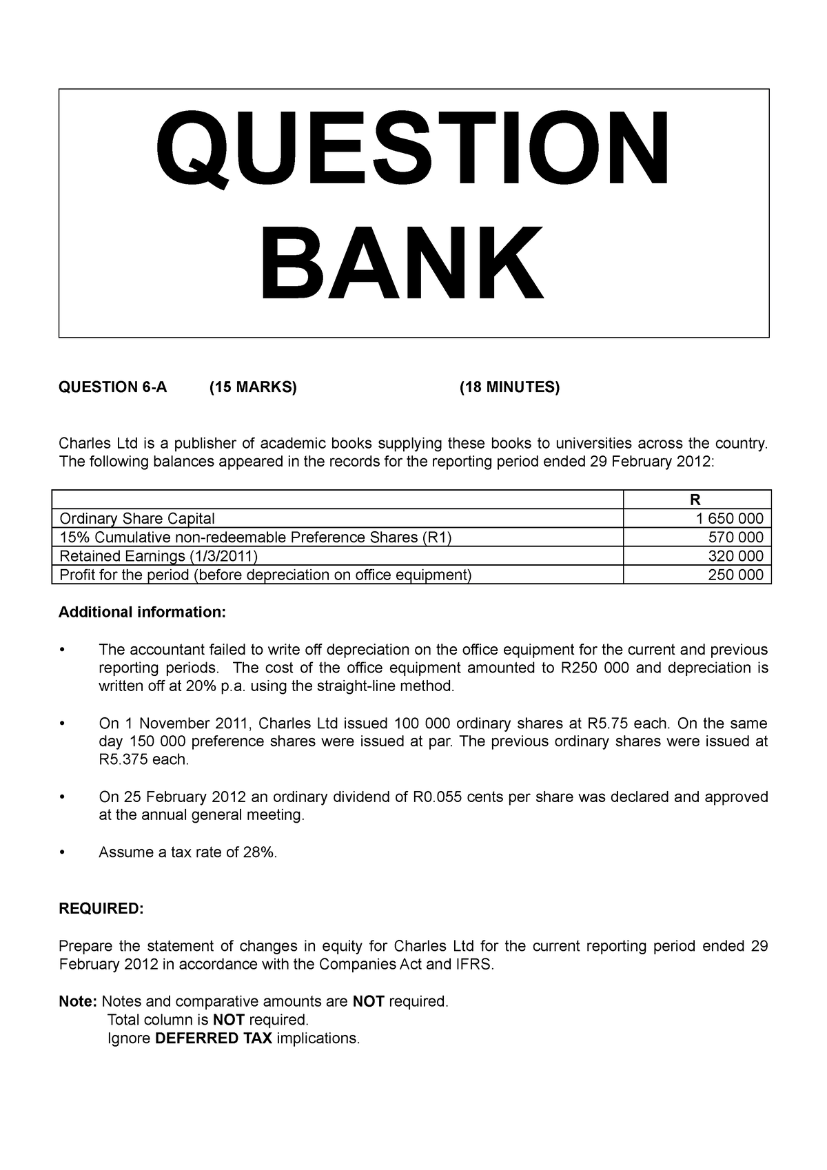 Statement Of Changes In Equity 2022 QUESTION BANK QUESTION 6 A 15   Thumb 1200 1698 