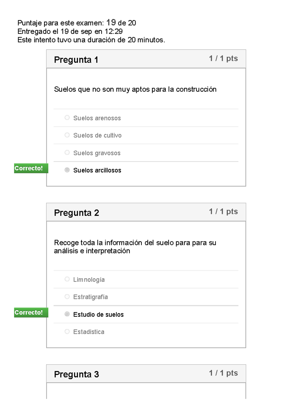 S06. Practica Calificada 1 - Puntaje Para Este Examen: 19 De 20 ...