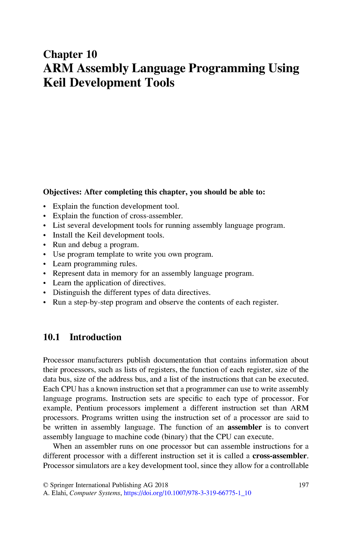 Computer Systems Arm Assembly Language Programming Using Keil Development Tools Chapter 10 Arm 