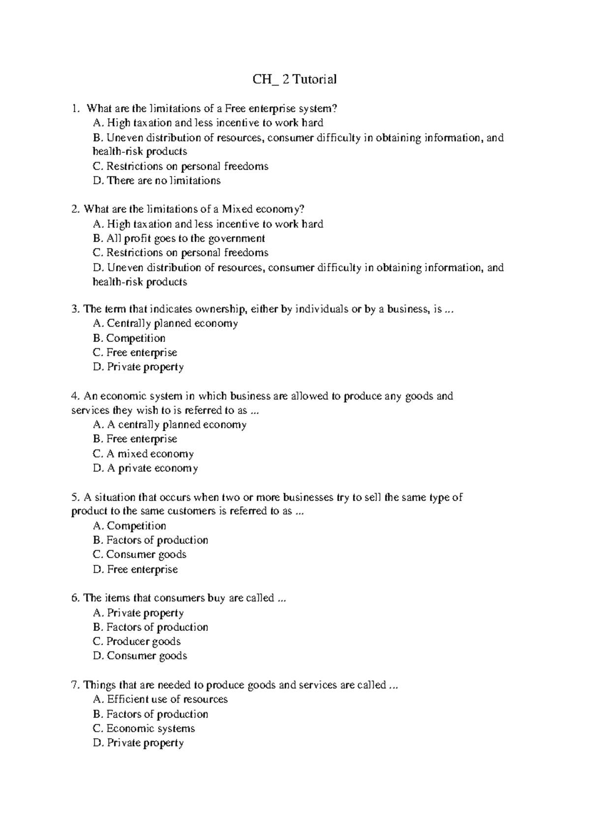 Tutorial+chapter+2 - Notes - CH_ 2 Tutorial What are the limitations of - What Can I Watch It Chapter 2 On For Free