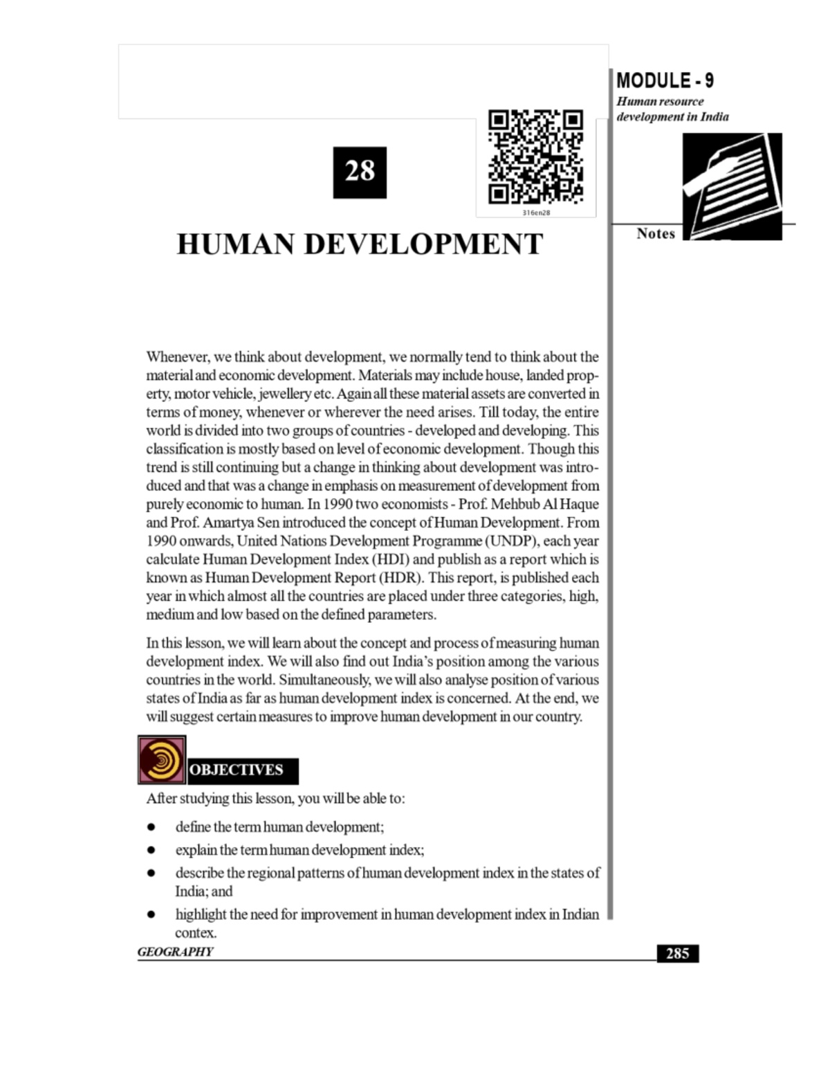 Human development - Geography lectures notes - Geogarphy - Studocu